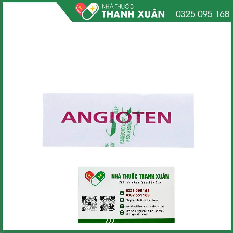 Angioten 50 mg điều trị tăng huyết áp